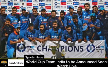 World Cup 2019, Team India