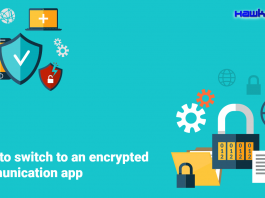switch to an encrypted communication app